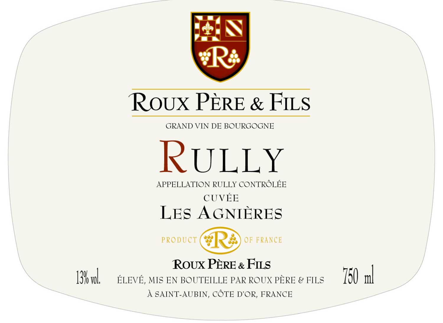 Famille Roux - Rully Les Agnieres label