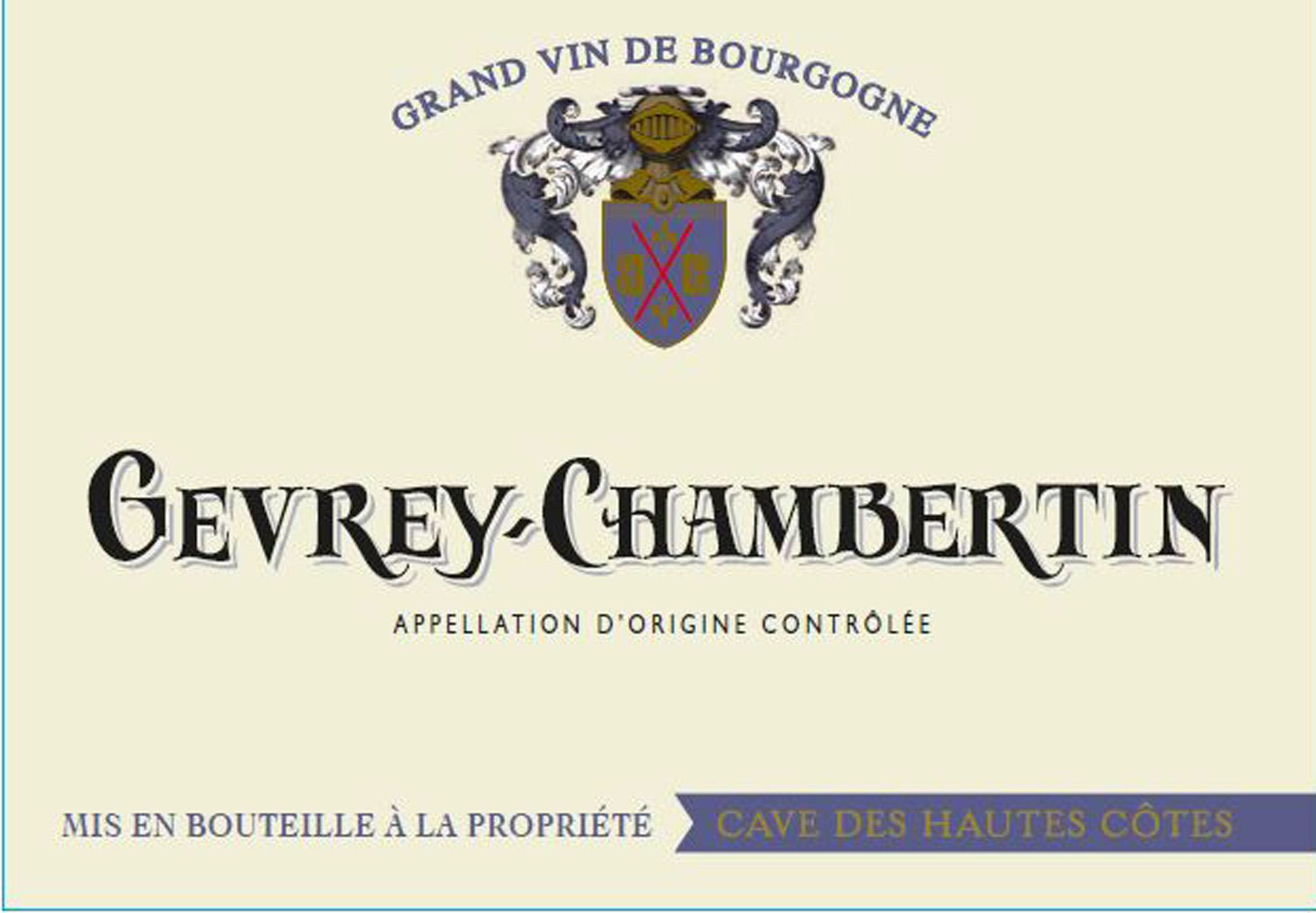 Cave des Hautes Côtes - Gevrey Chambertin label