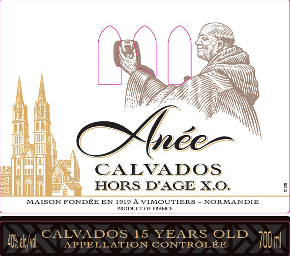 Anee Calvados Hors D'Age XO label