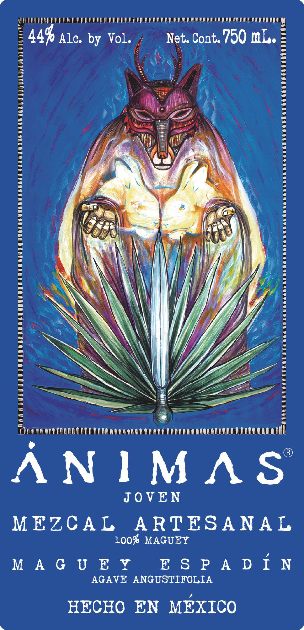 Animas Mezcal - Espadin label