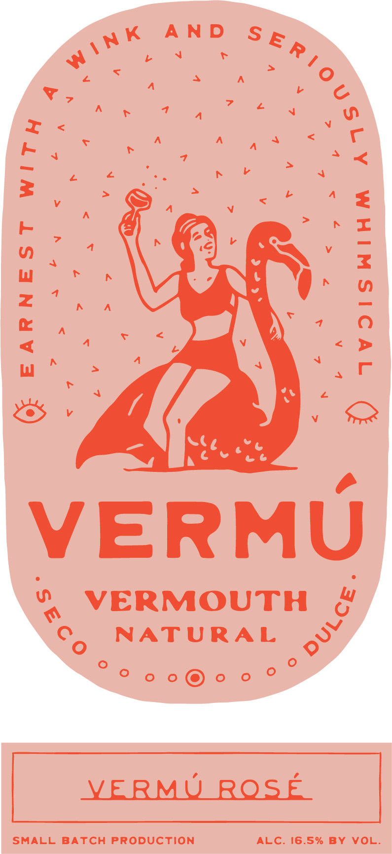 The Wine Collective Vermu Rose label