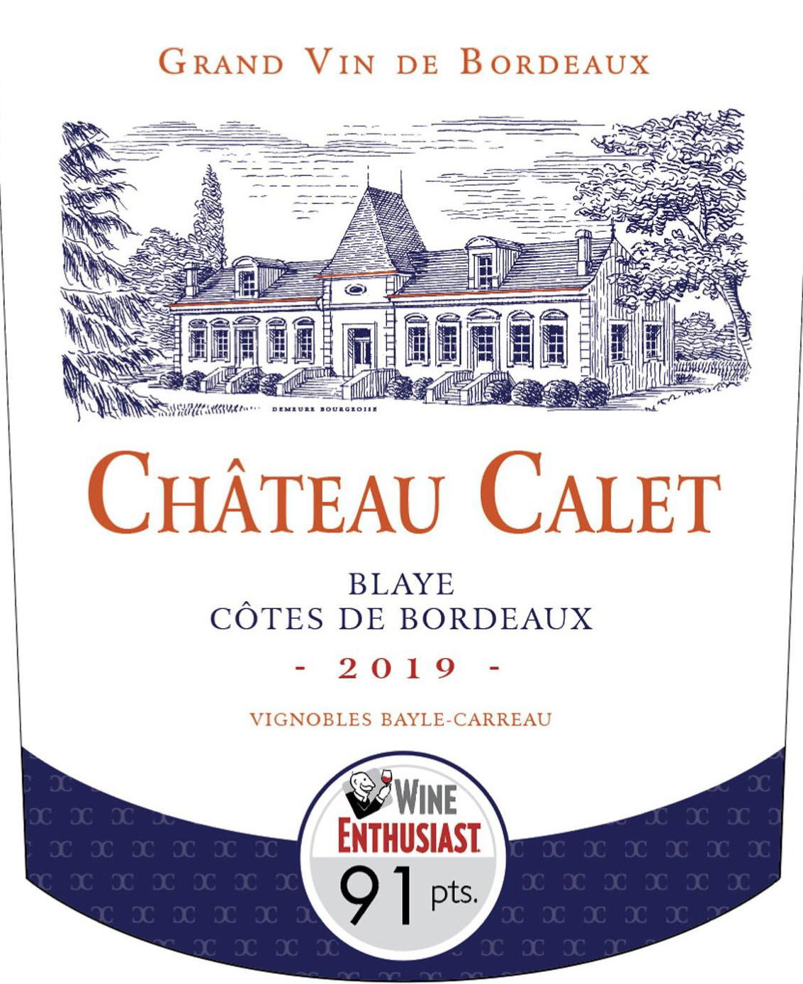 Chateau Calet - Cotes de Blaye label