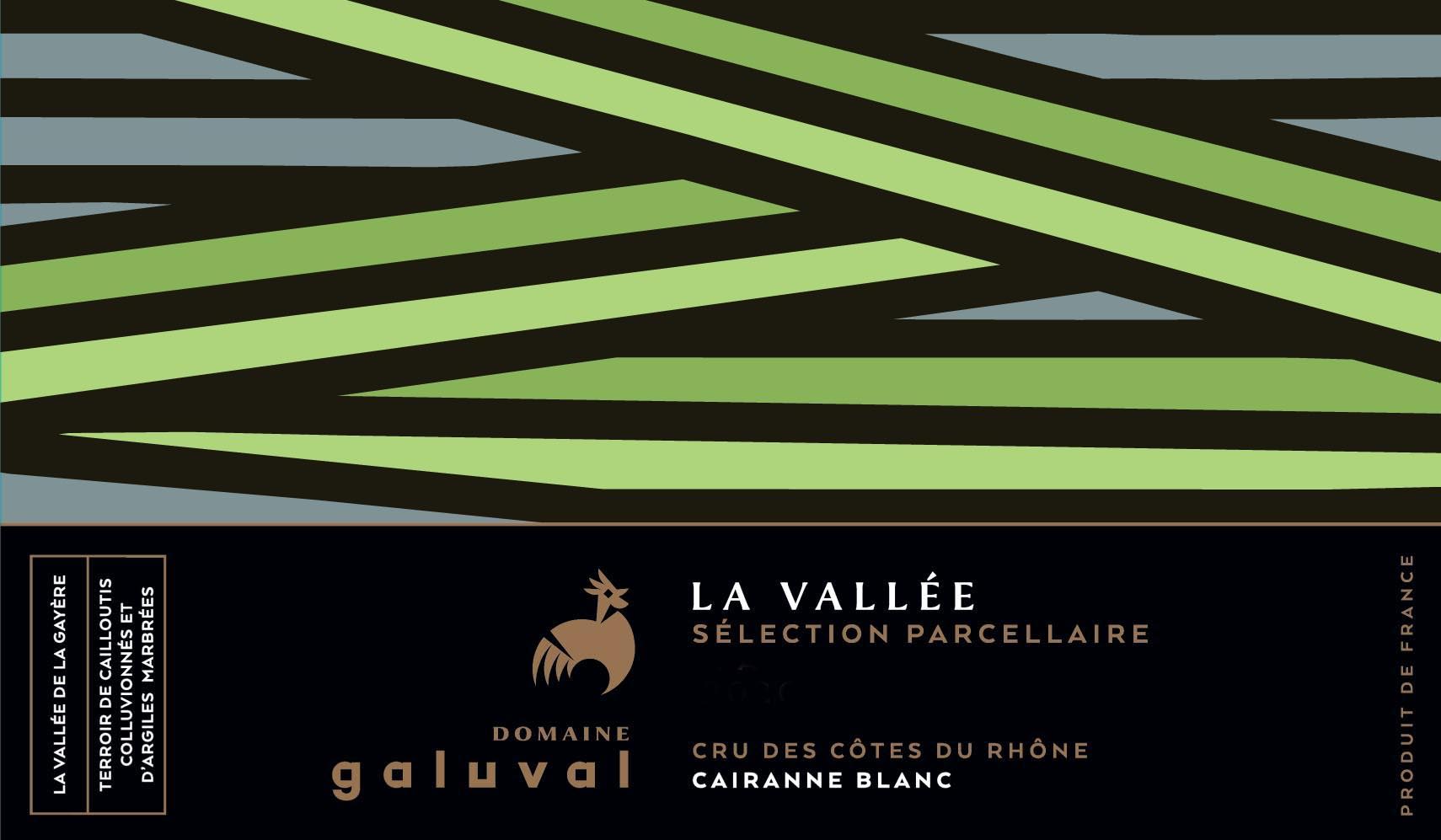 Domaine Galuval - La Vallee - Cairanne label