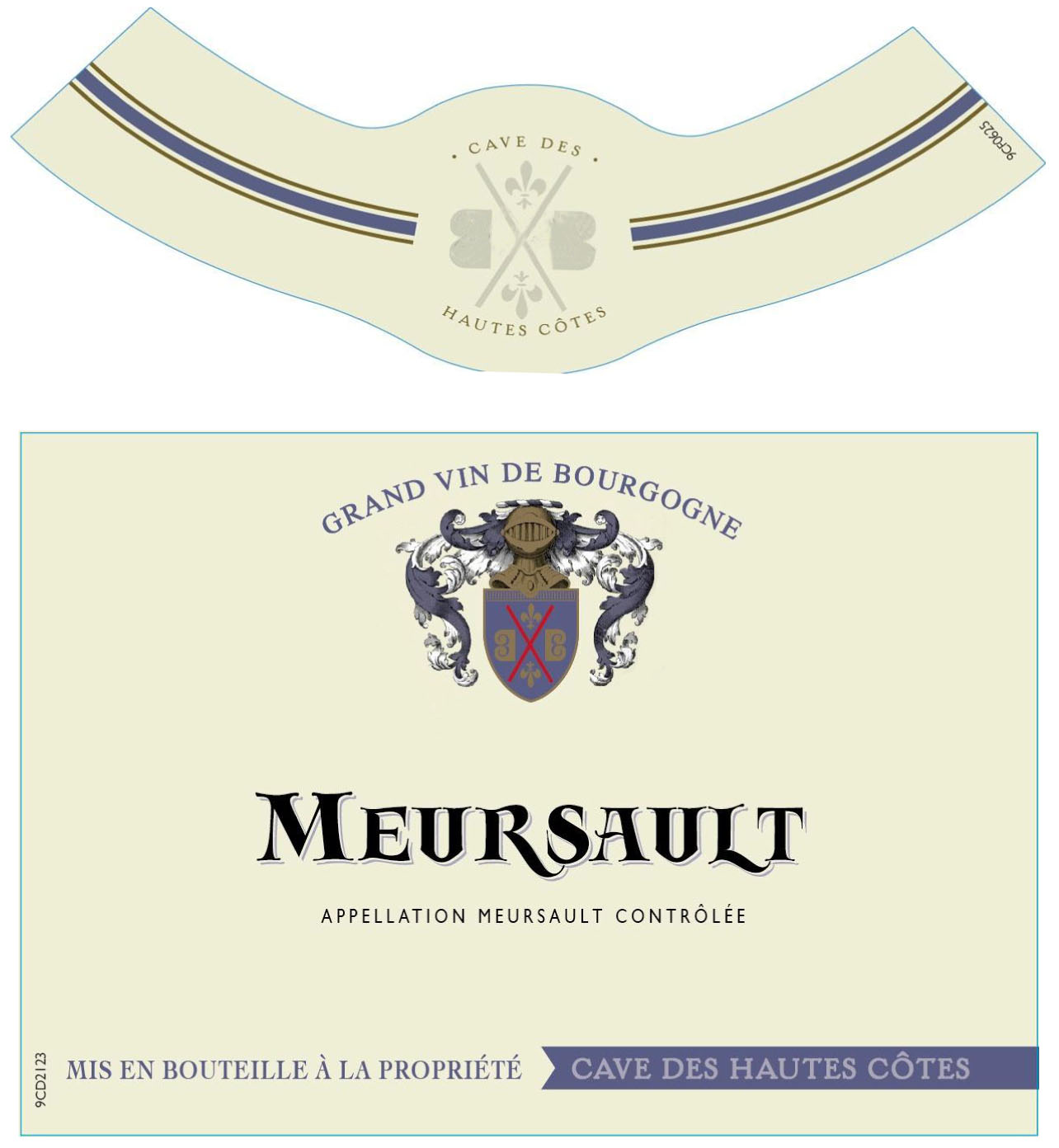 Cave des Hautes Côtes - Meursault label