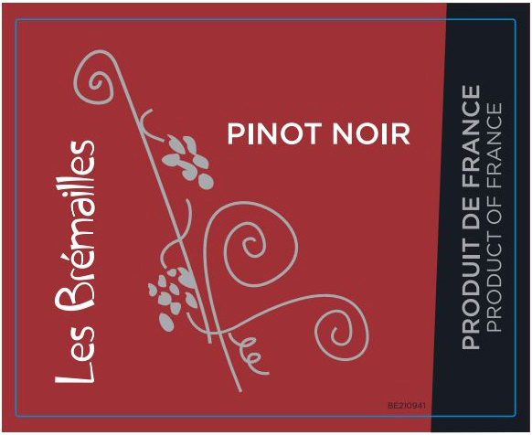 Les Bremailles - Pinot Noir label