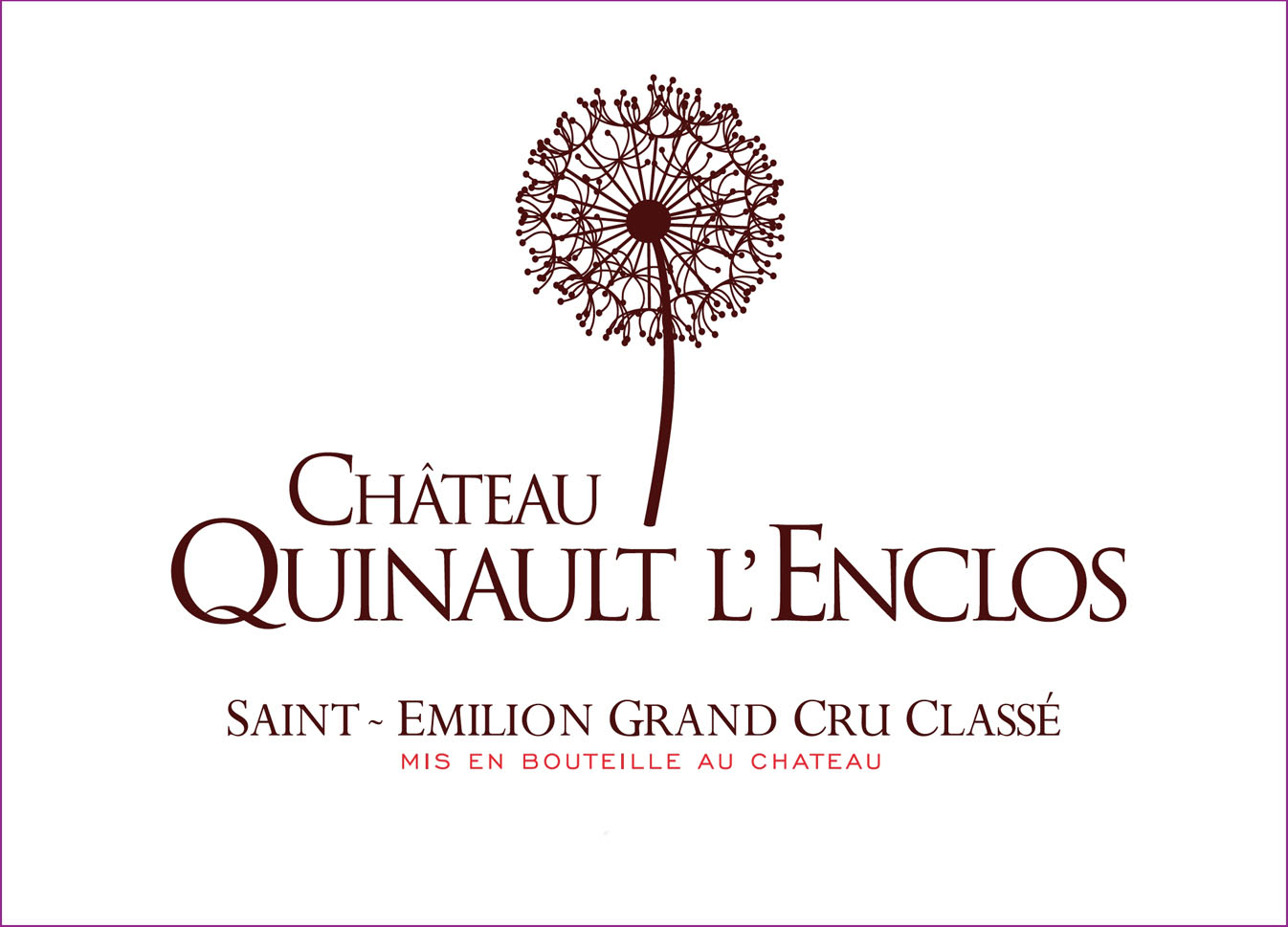 Chateau Quinault L'Enclos label