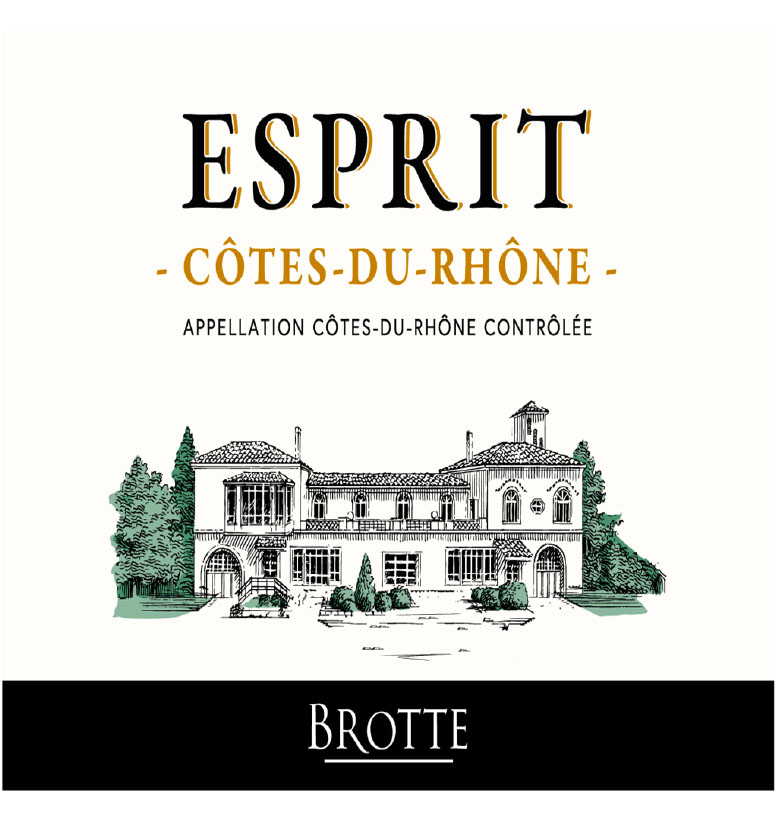 Brotte - Esprit Cotes du Rhone Rose label