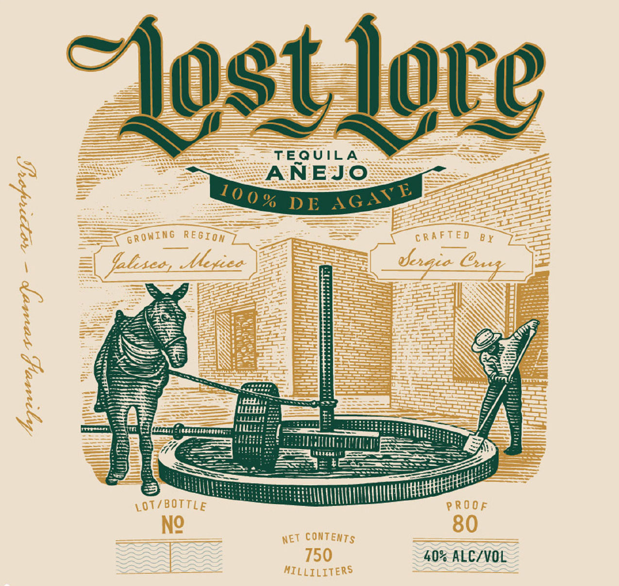 Lost Lore - Tequila Anejo label
