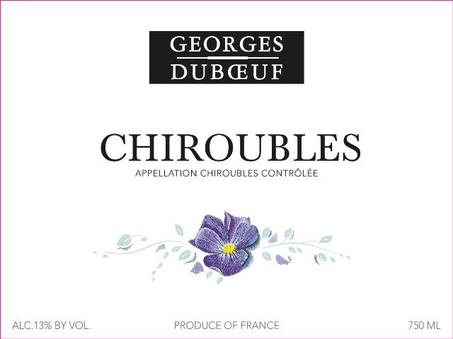 Georges Duboeuf - Flower Series - Chiroubles label