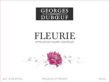 Georges Duboeuf - Flower Series - Fleurie label
