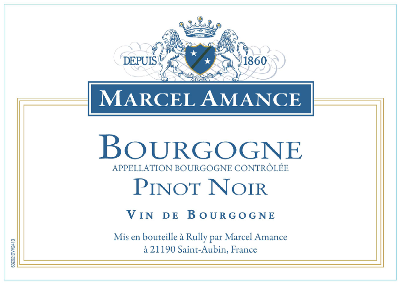 Marcel Amance - Bourgogne Pinot Noir label