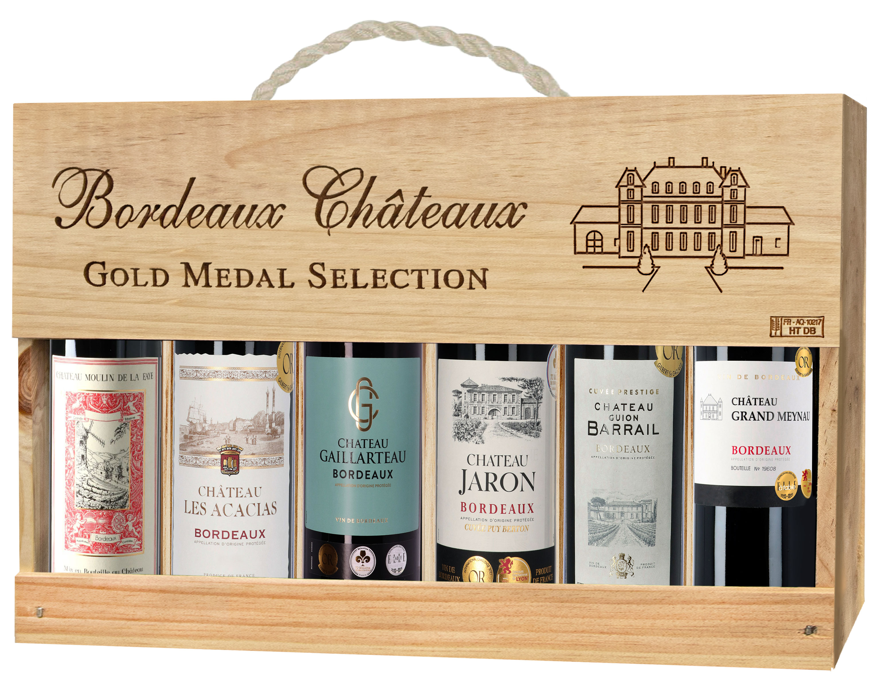 Bordeaux Chateaux Gold Medal Selection label
