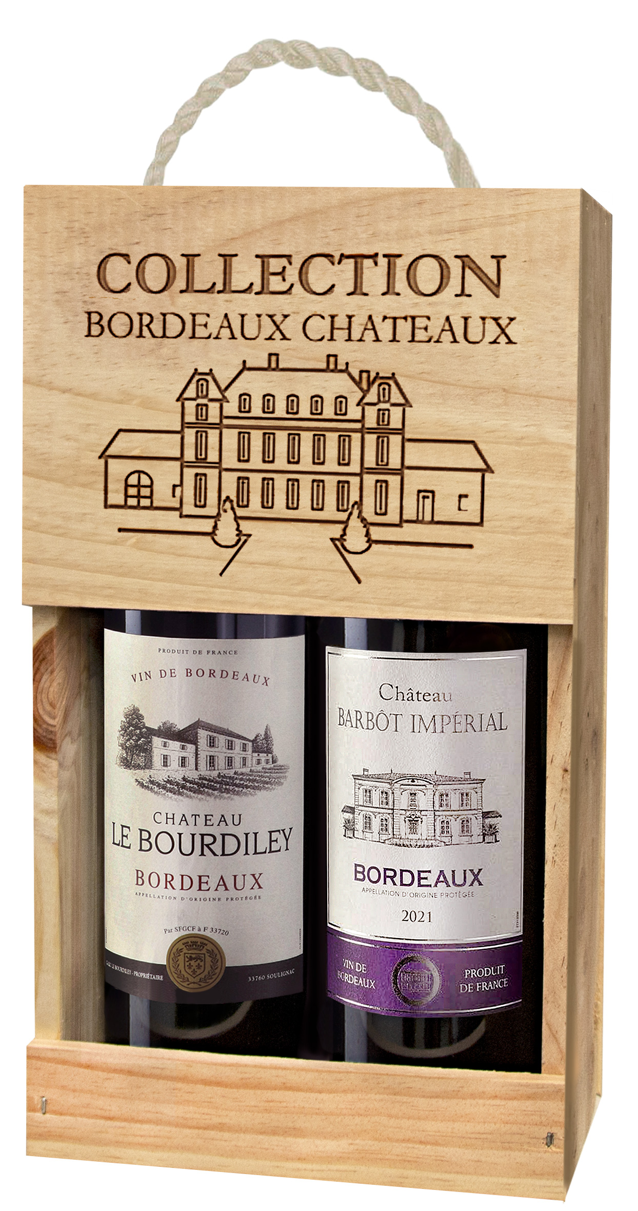 Chateau Le Bourdiley & Chateau Barbot Imperial label