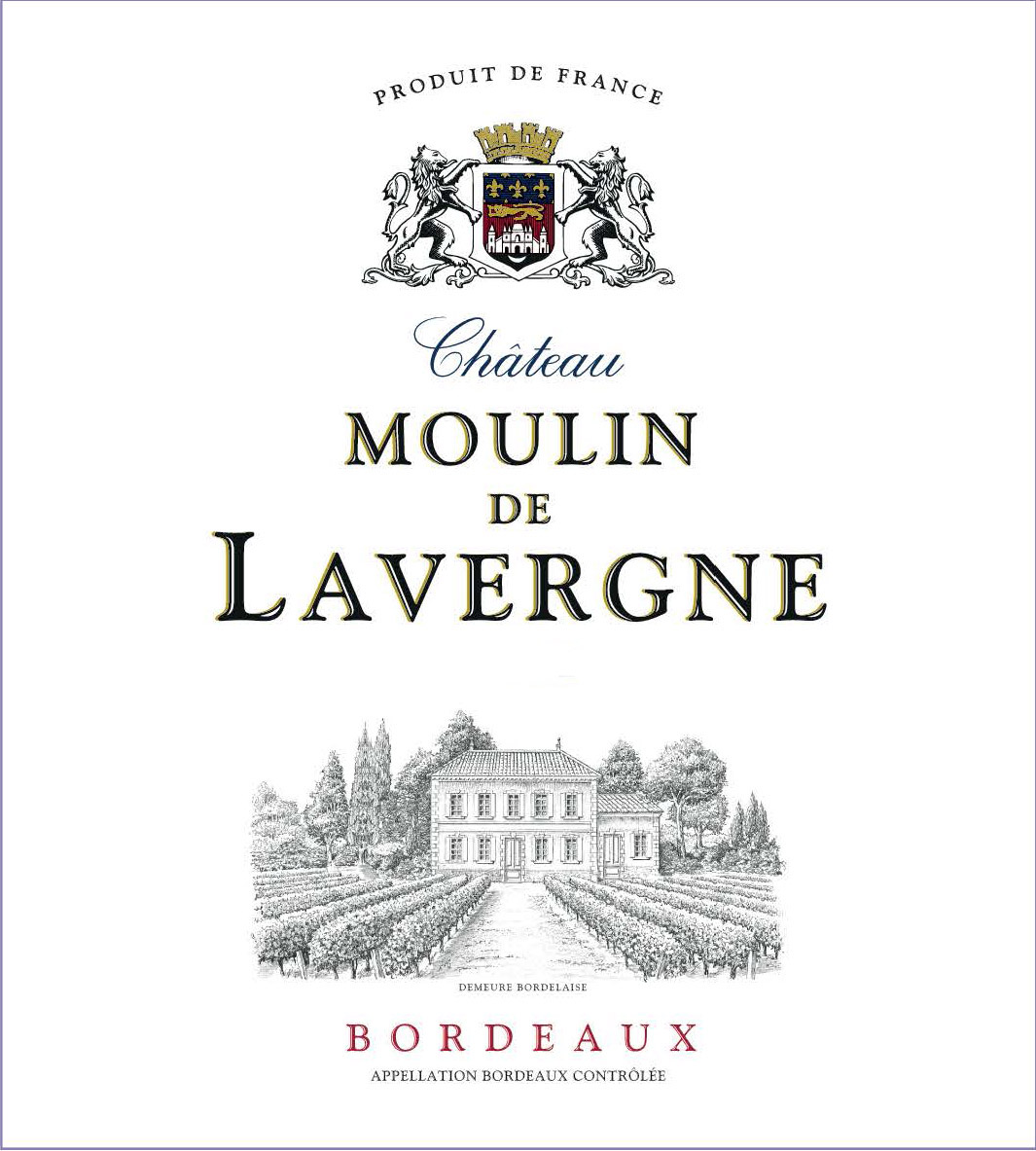 Chateau Moulin de Lavergne label