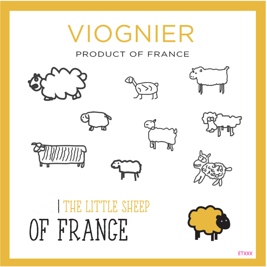 The Little Sheep - Viognier label