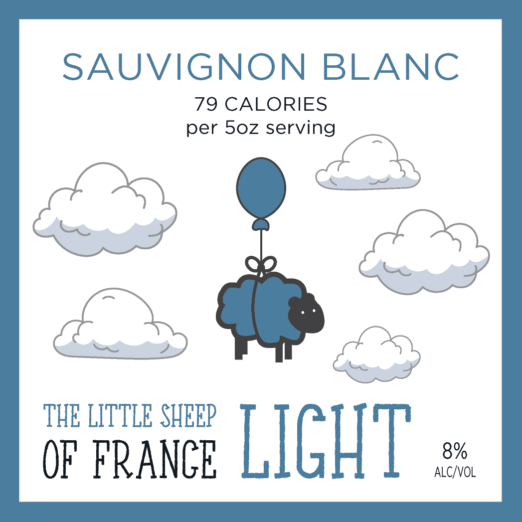The Little Sheep of France Light - Sauvignon Blanc label