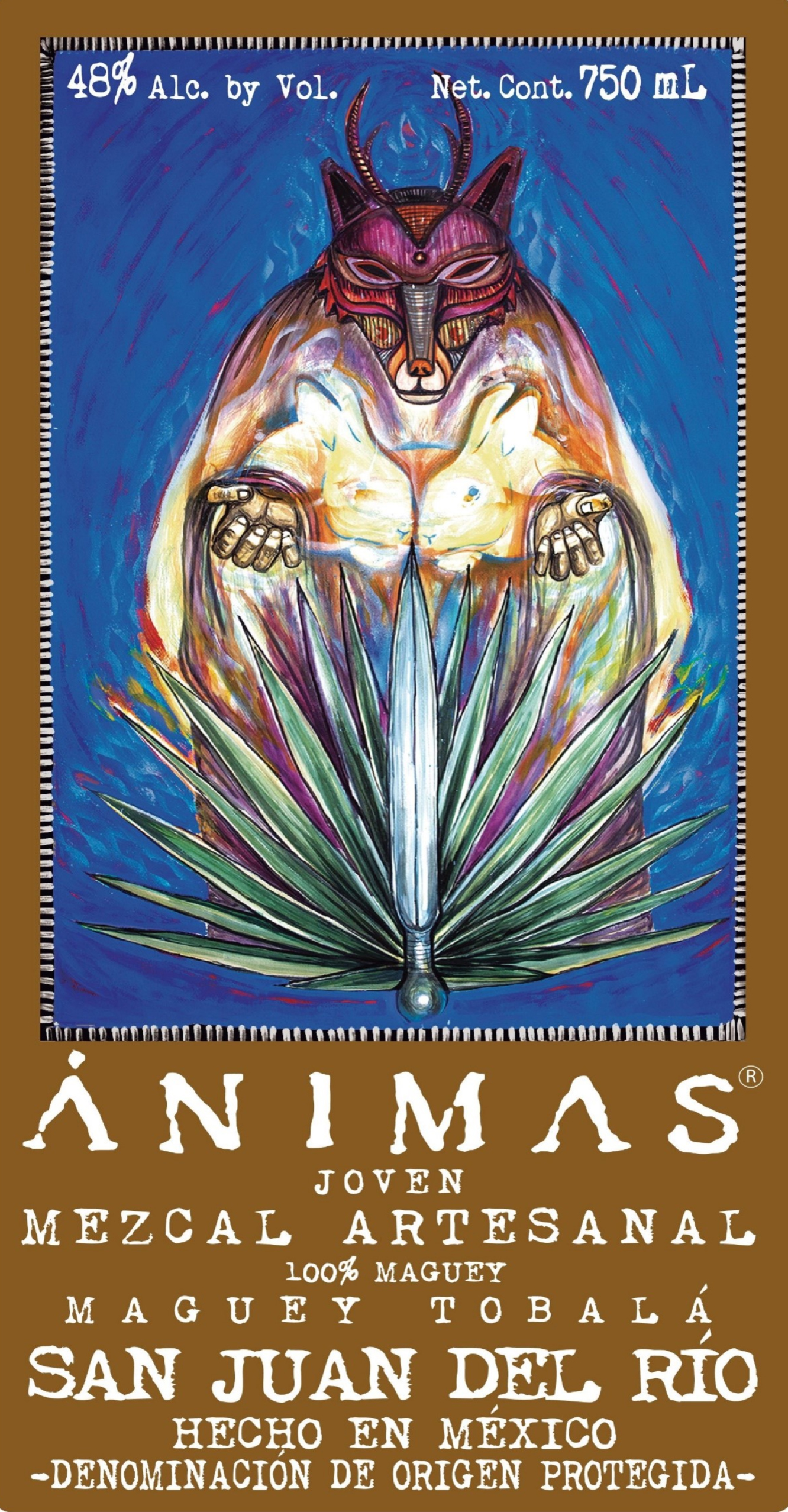 Animas - Mezcal Artesanal - Tobala label