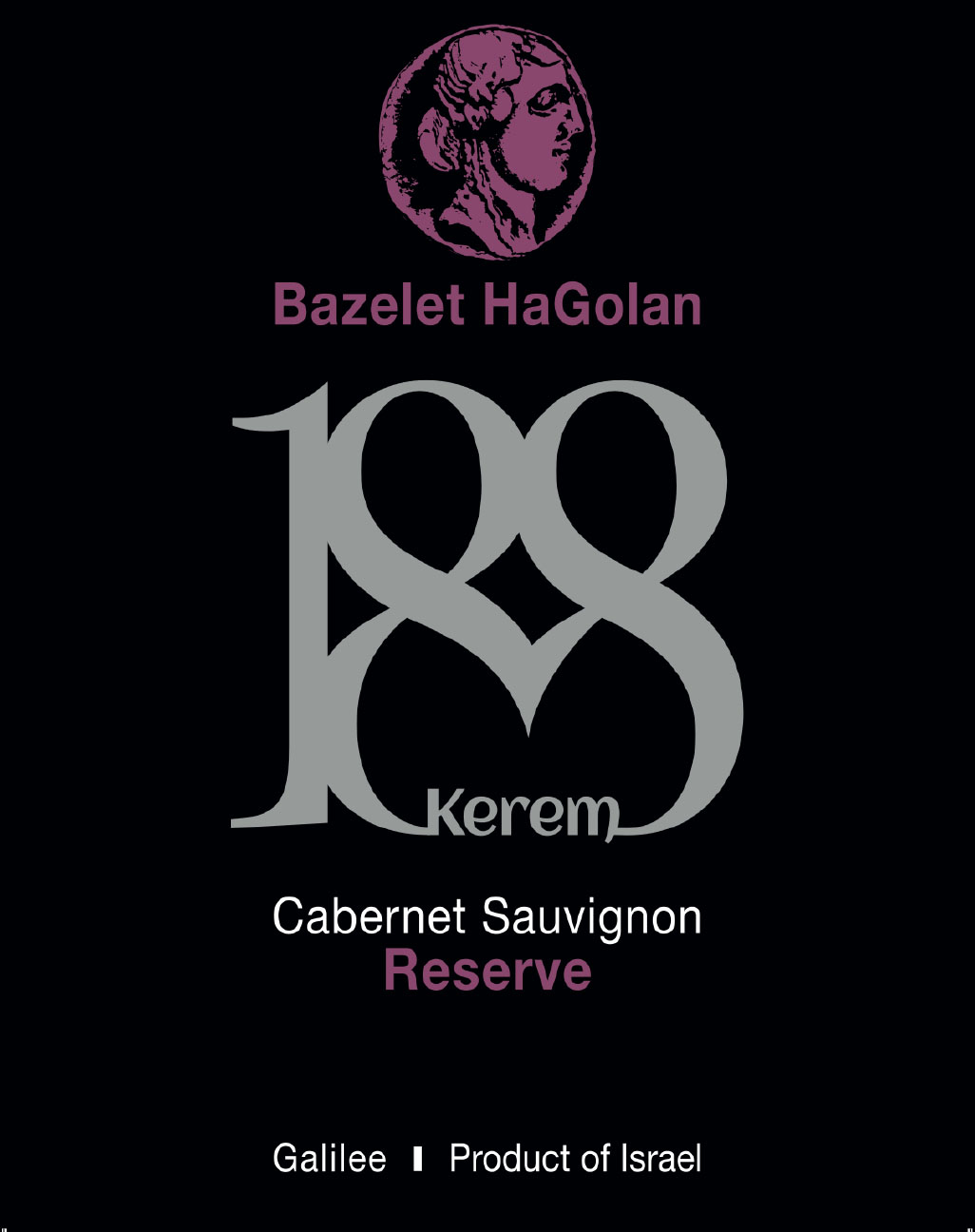 Bazelet HaGolan - Karem 188 - Cabernet Sauvignon Reserve label
