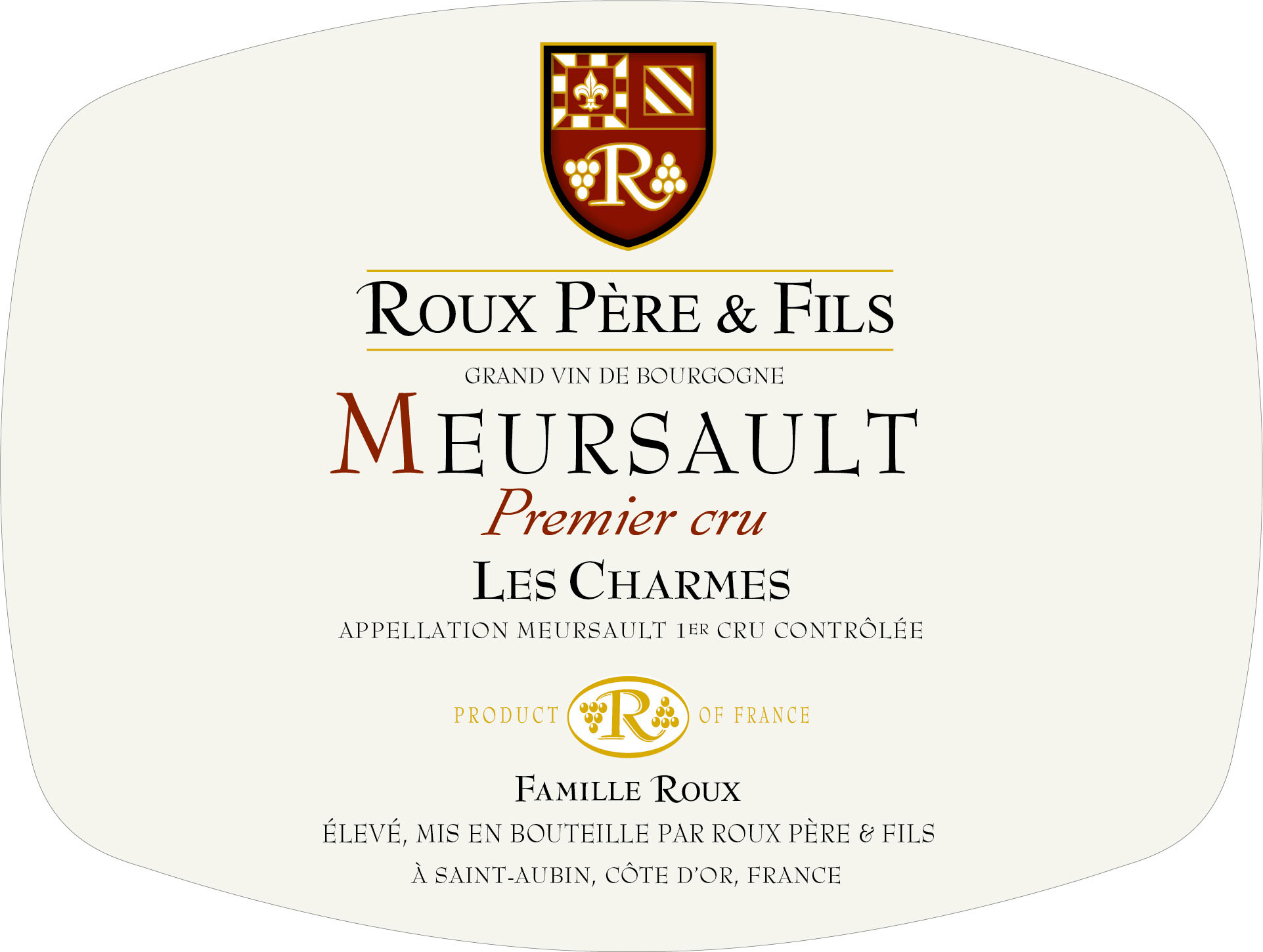 Roux Père & Fils - Meusault 1er Cru Les Charmes label