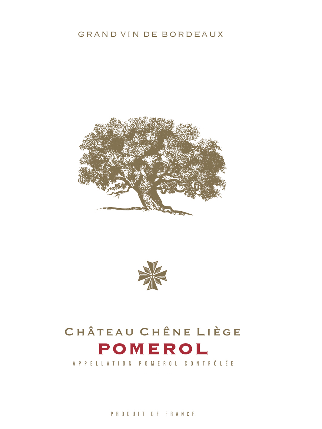 Chateau Chene Liege label