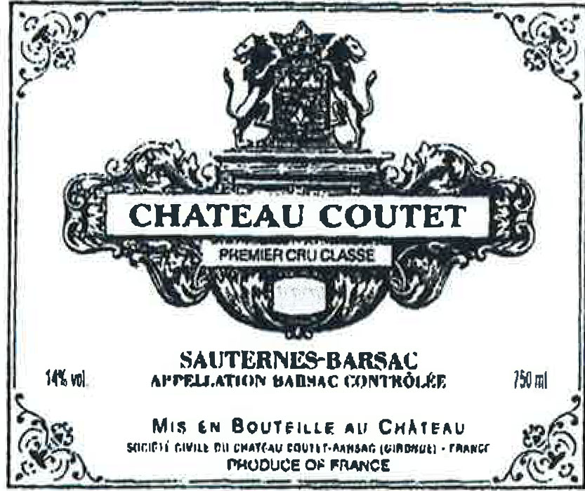 Chateau Coutet - Barsac label