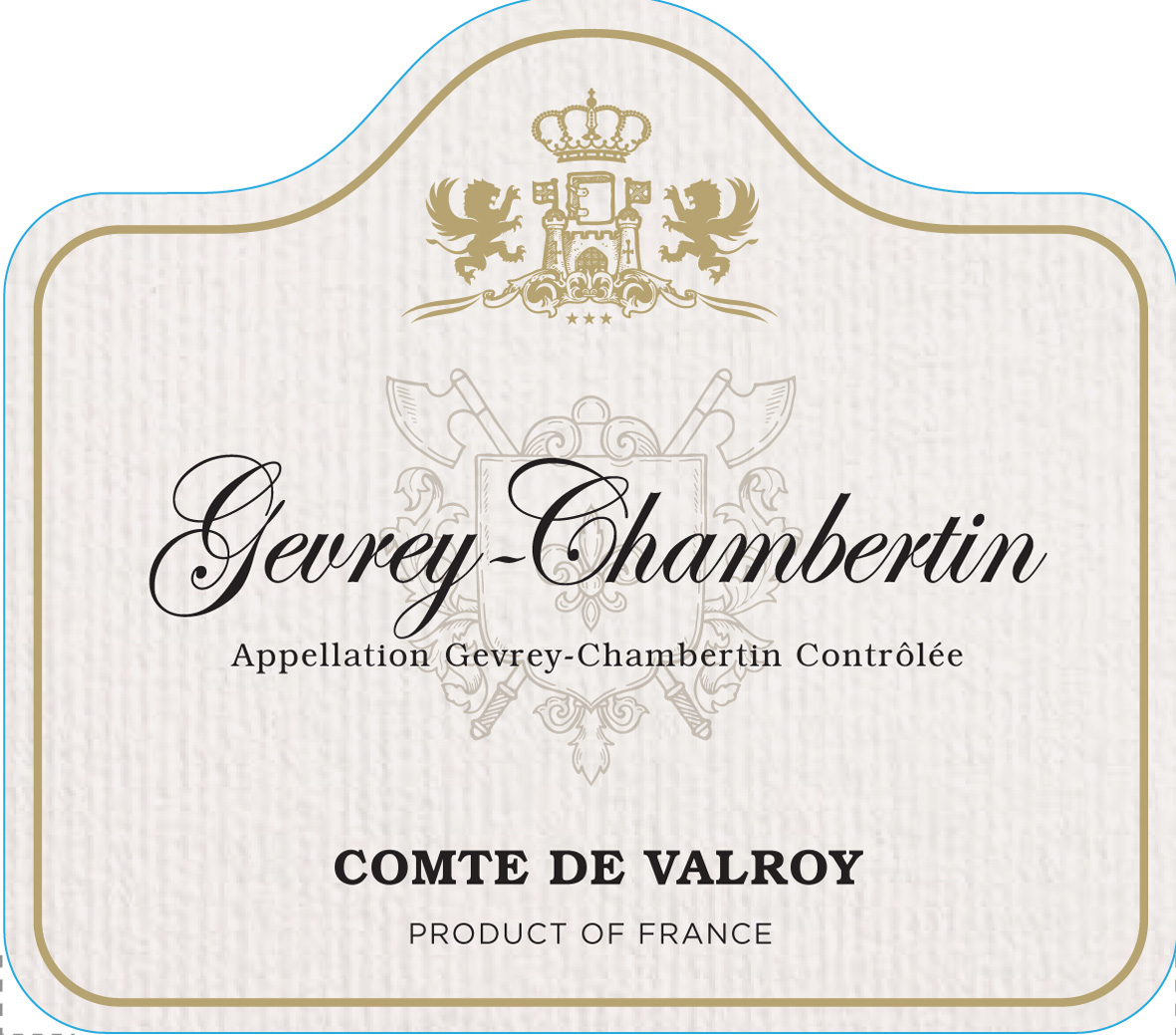 Comte de Valroy - Gevrey Chambertin label