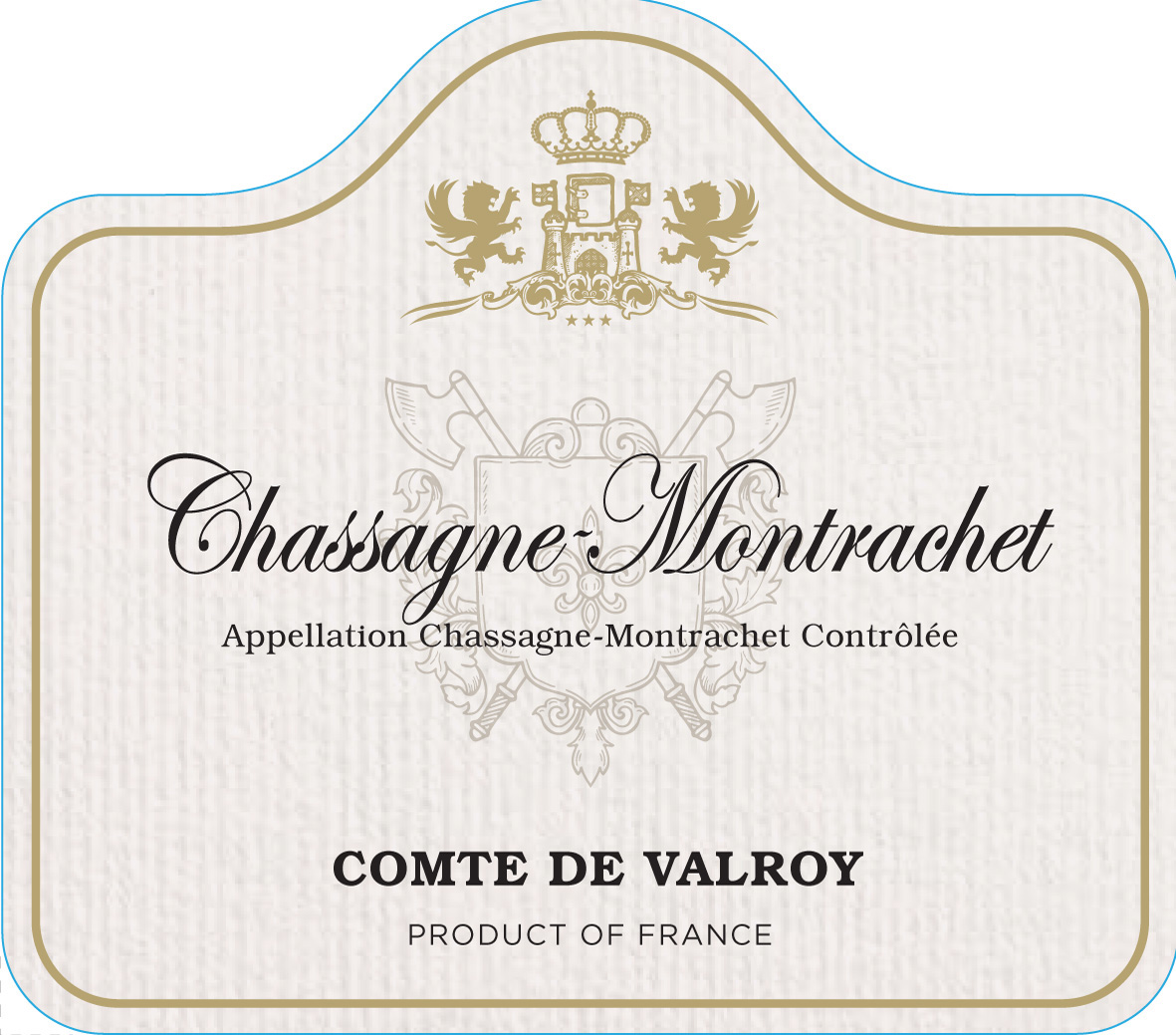 Comte de Valroy - Chassagne Montrachet Blanc label