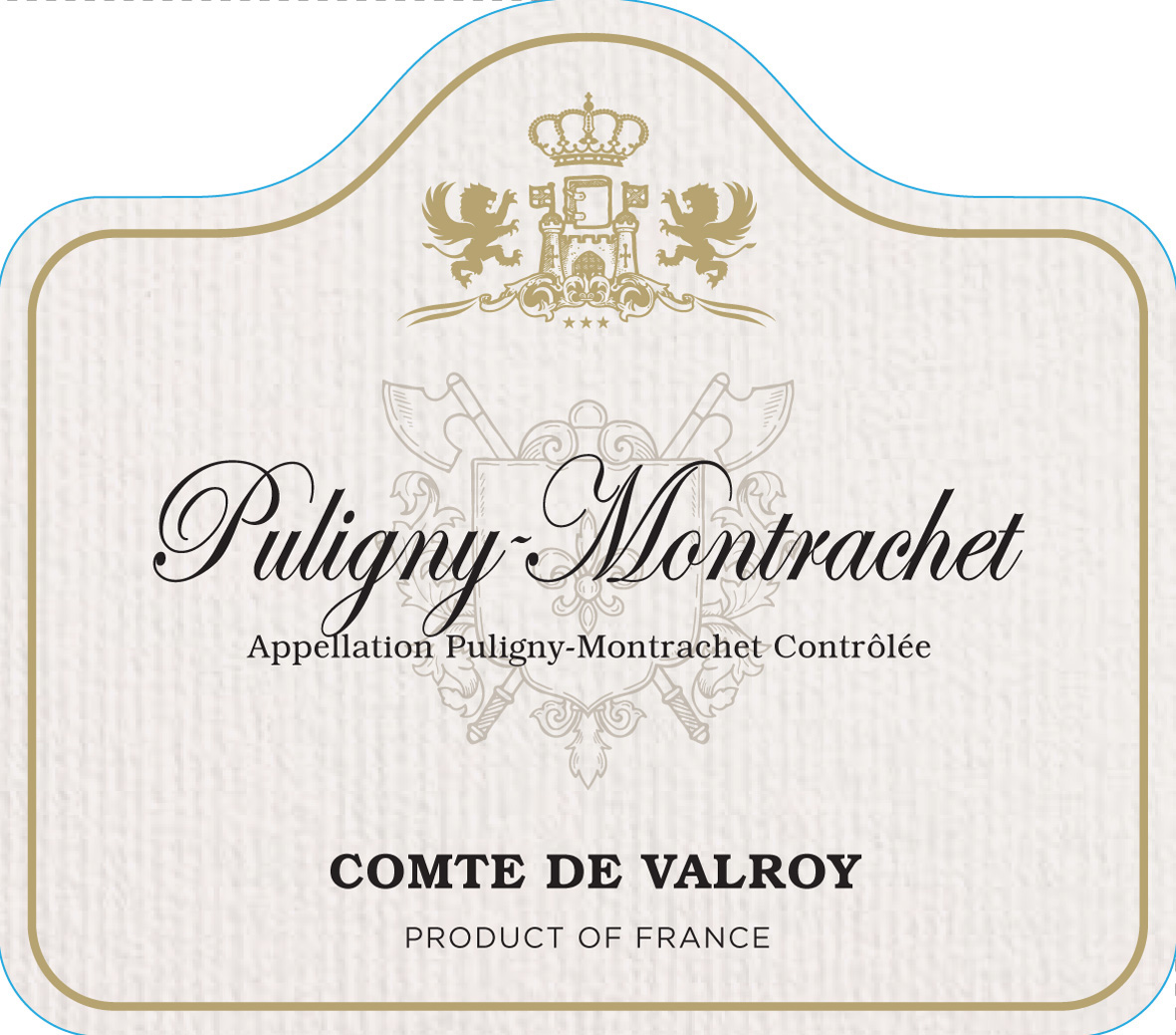 Comte de Valroy - Puligny Montrachet label