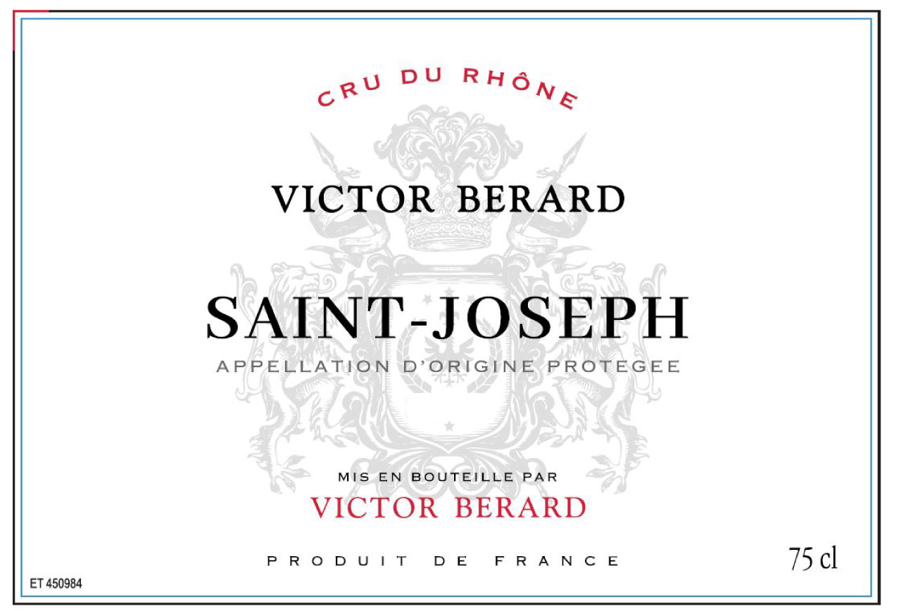 Victor Berard - Saint Joseph label