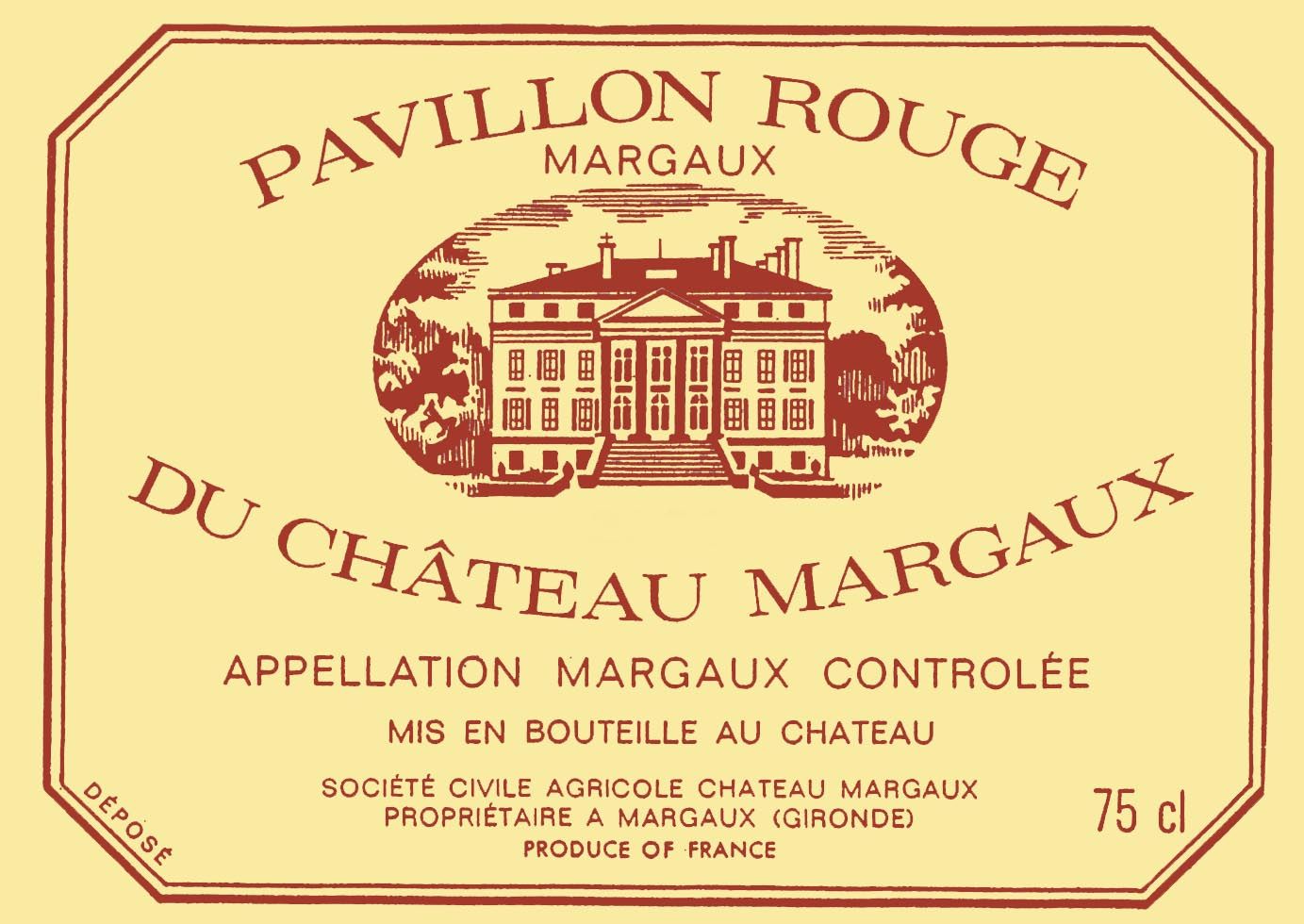 Pavillon Rouge Du Chateau Margaux label