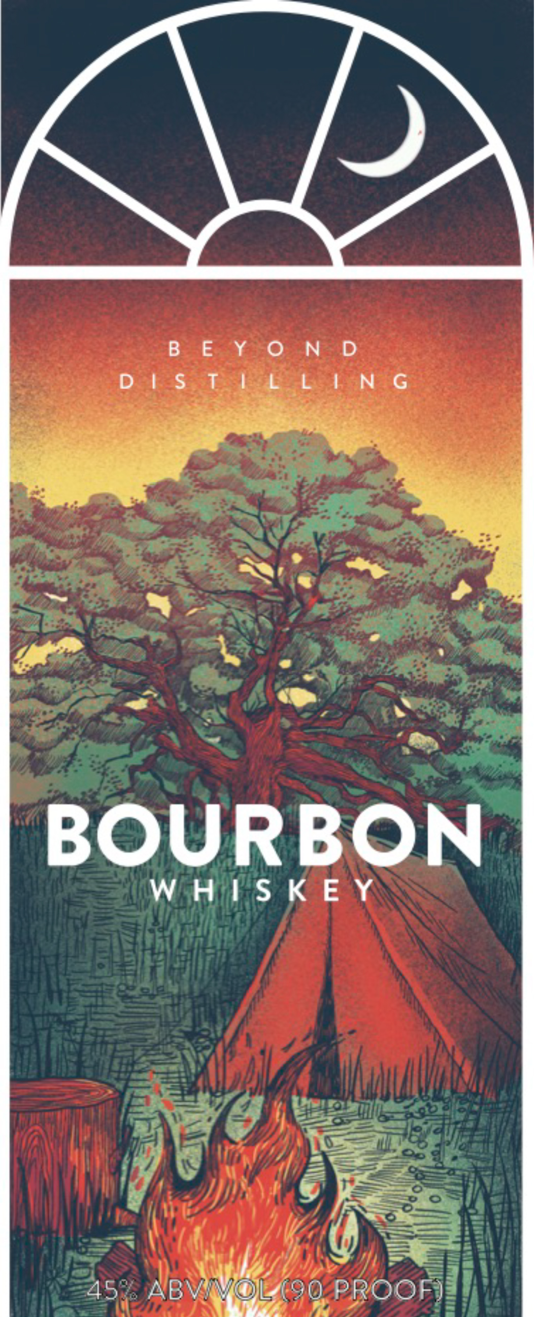 Beyond Distilling - Bourbon label