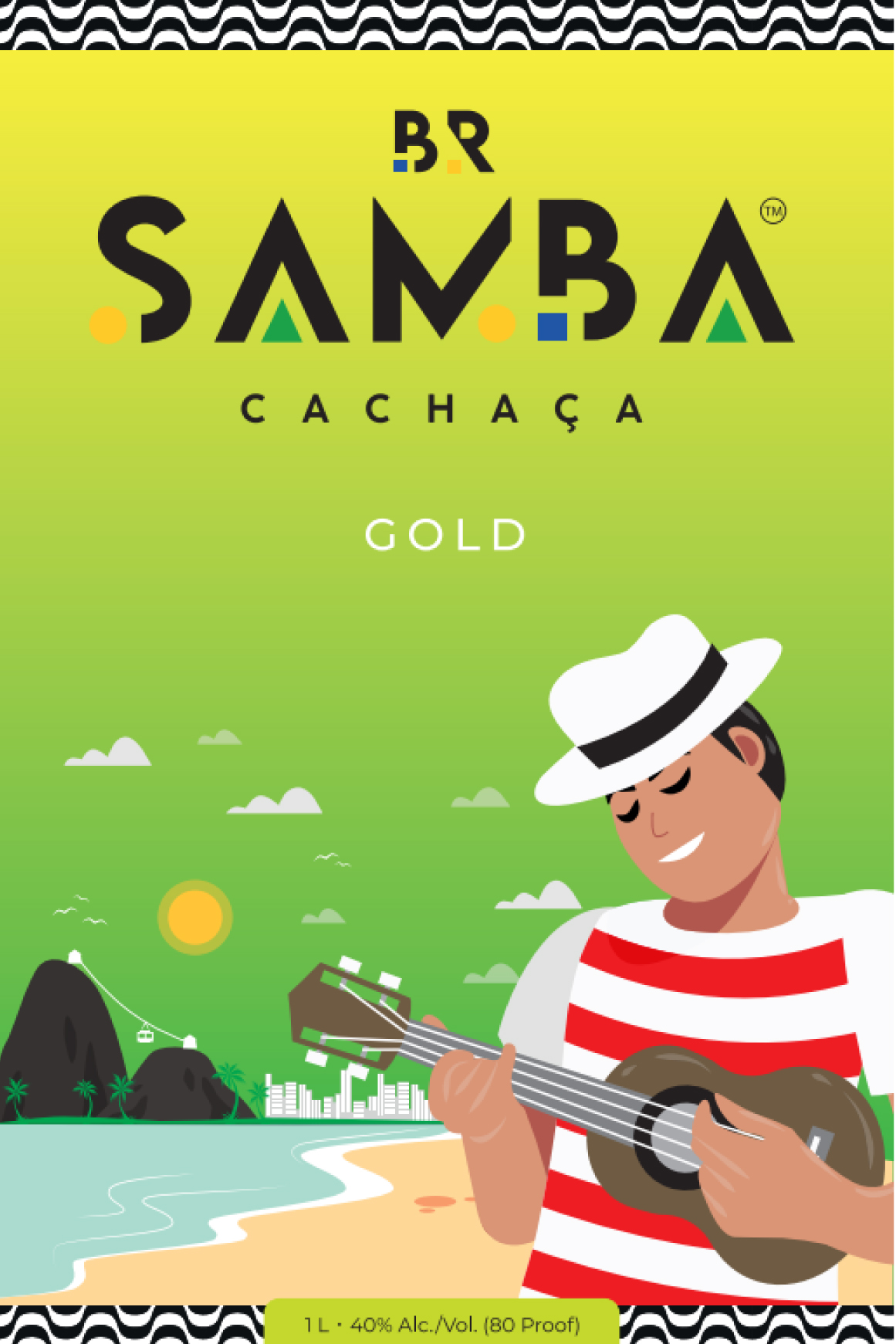 BR Samba - Cachaca Gold label