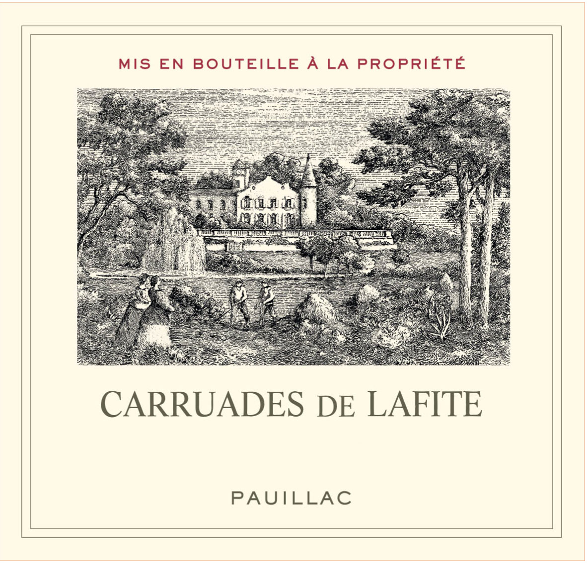 Carruades de Lafite (Rothschild) label