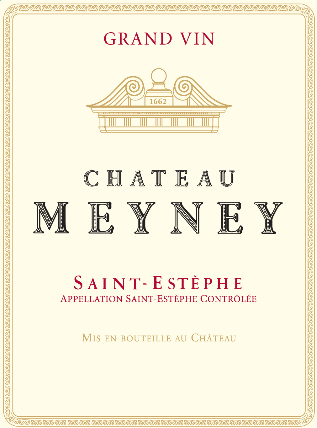 Chateau Meyney label