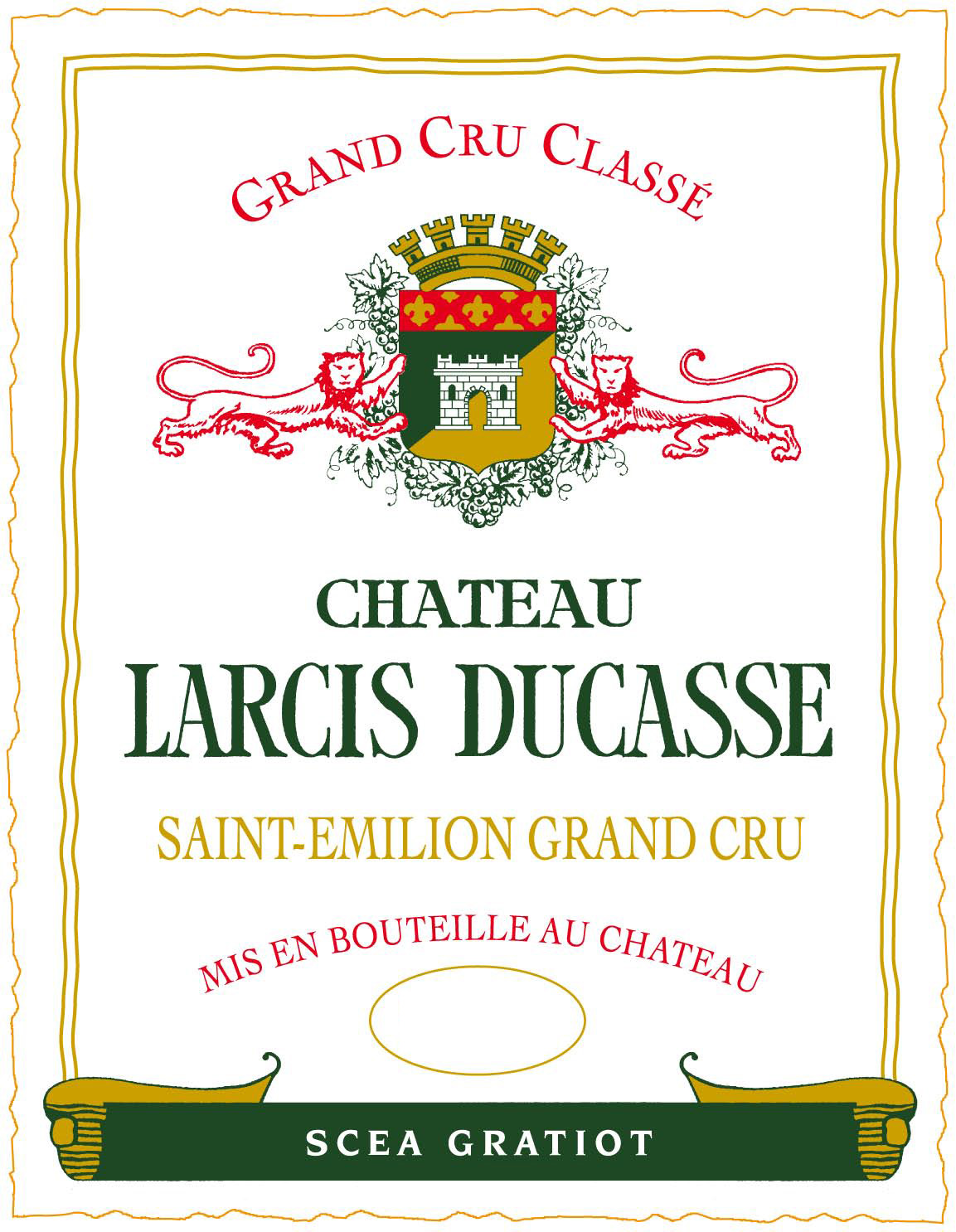 Chateau Larcis Ducasse label