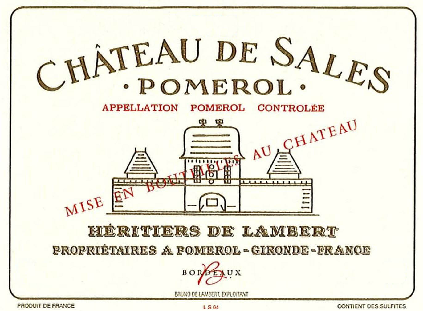 Chateau De Sales label