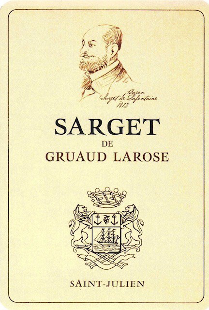 Sarget De Gruaud Larose label