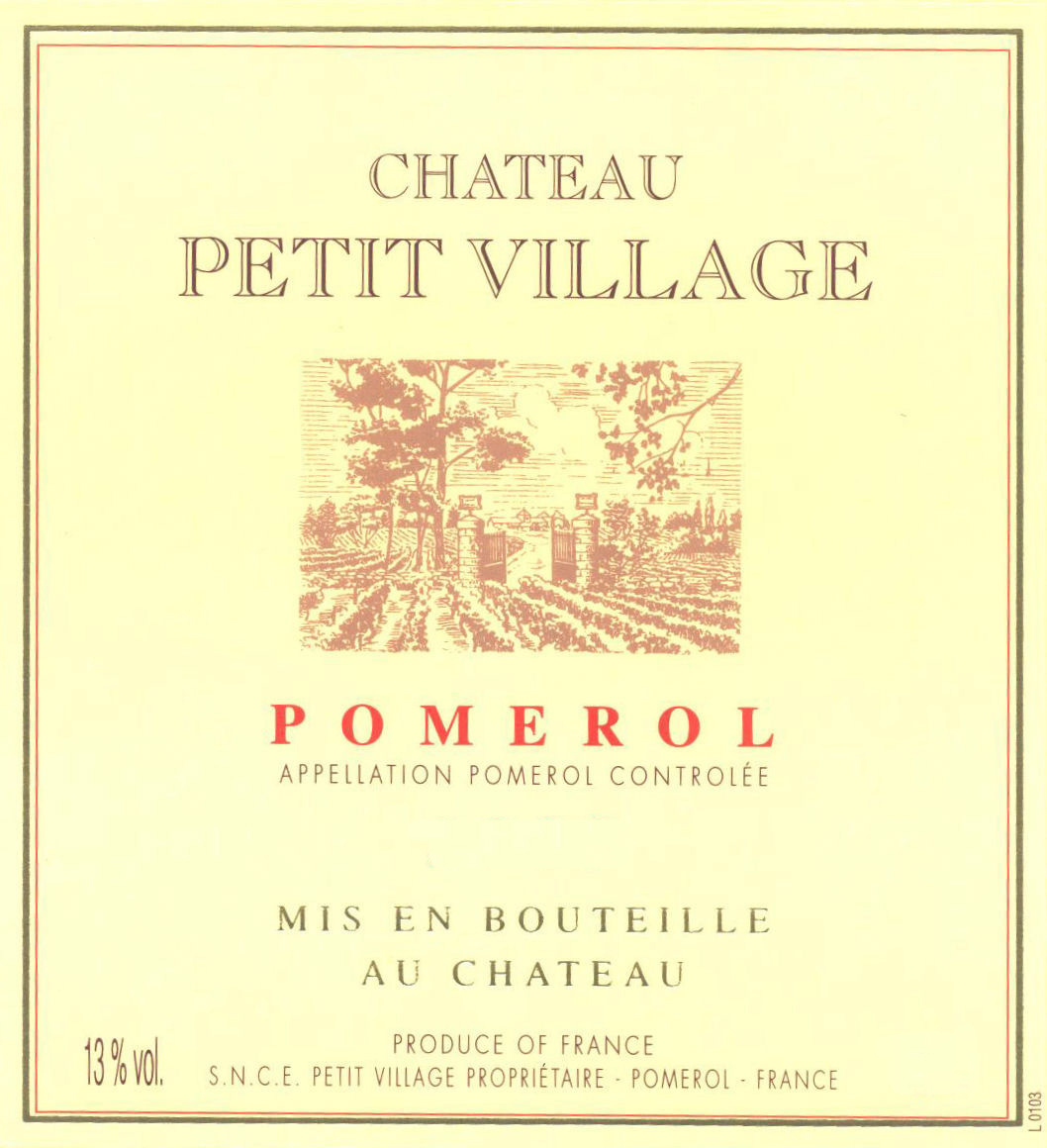 Chateau Petit Village label