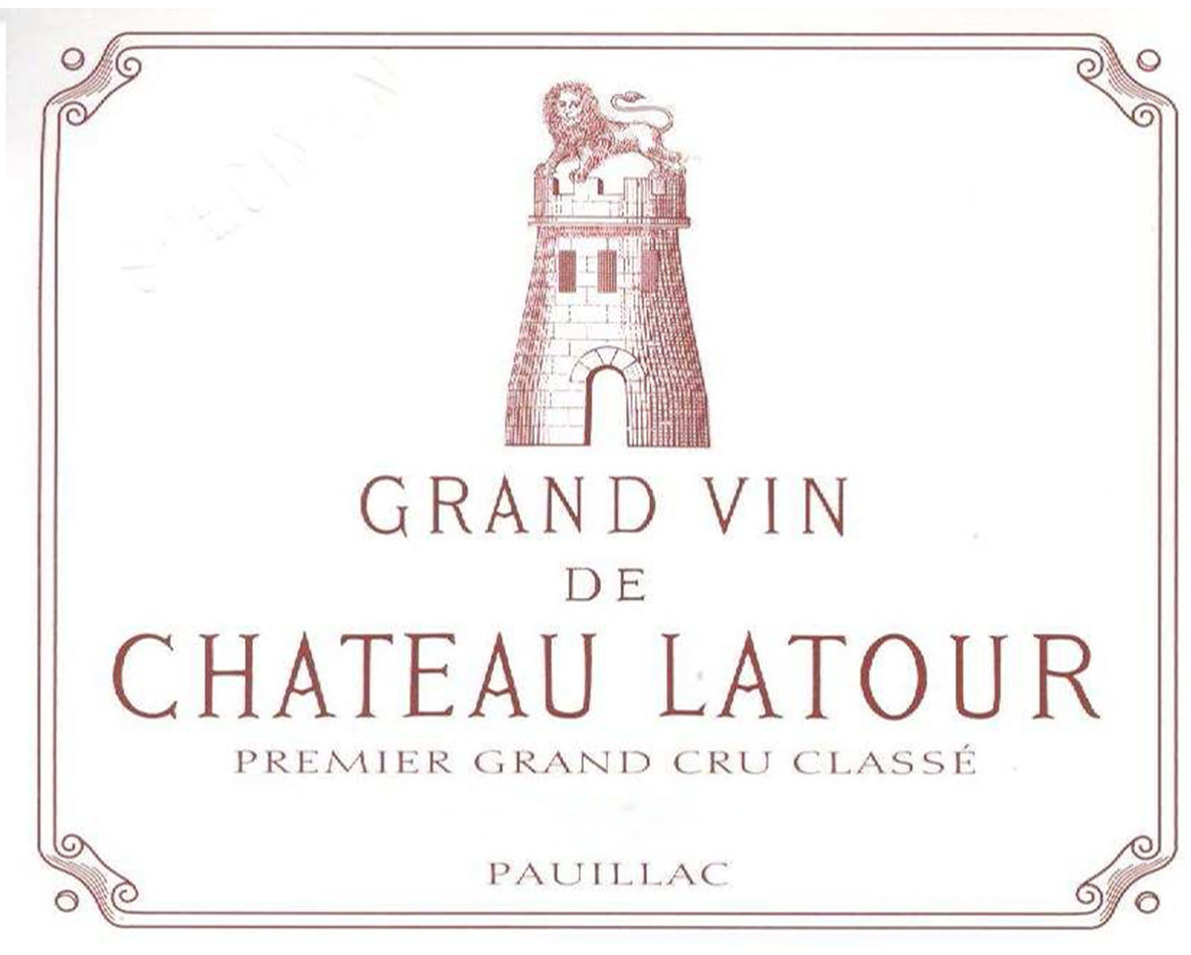 Chateau Latour label