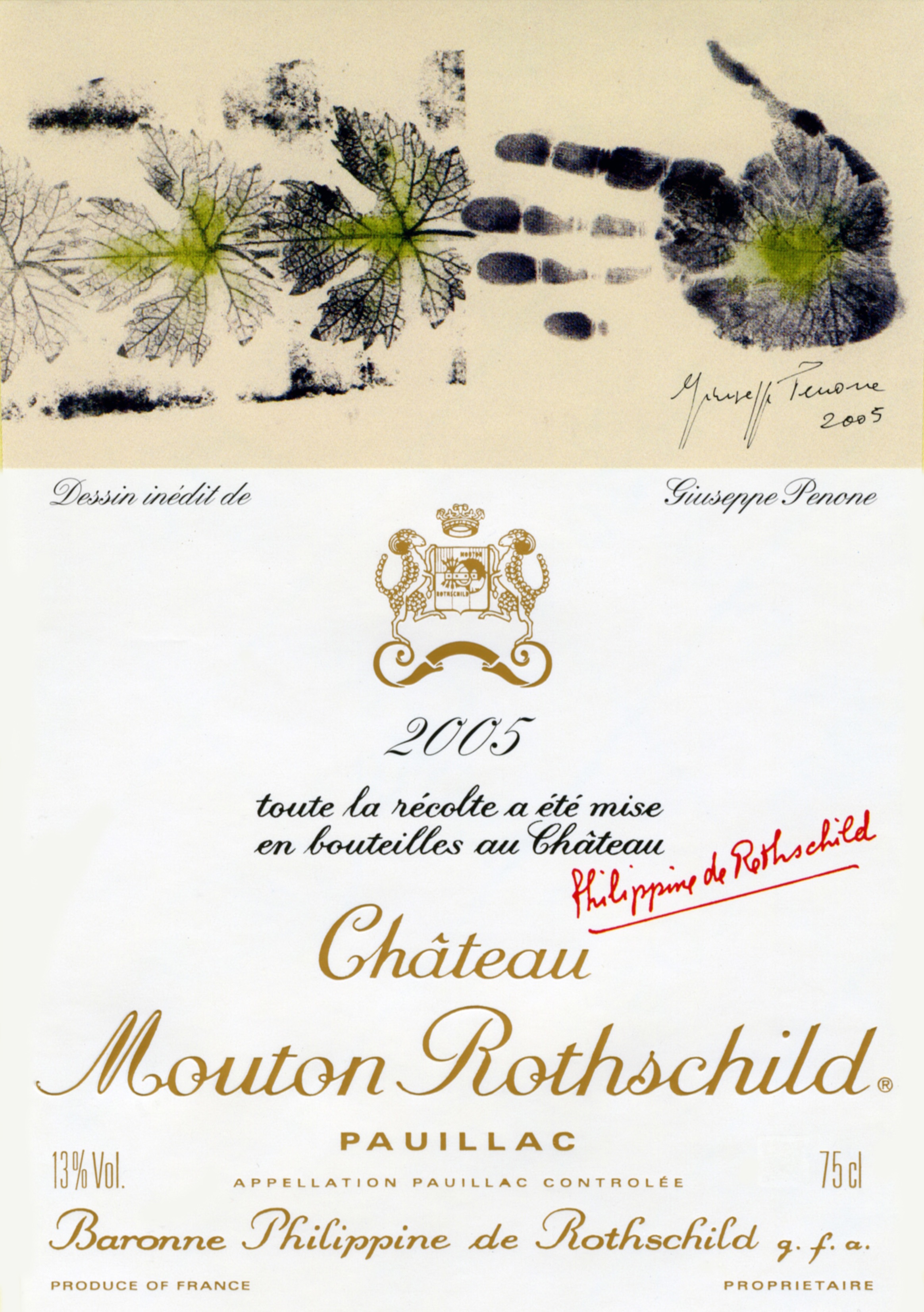 Chateau Mouton Rothschild label