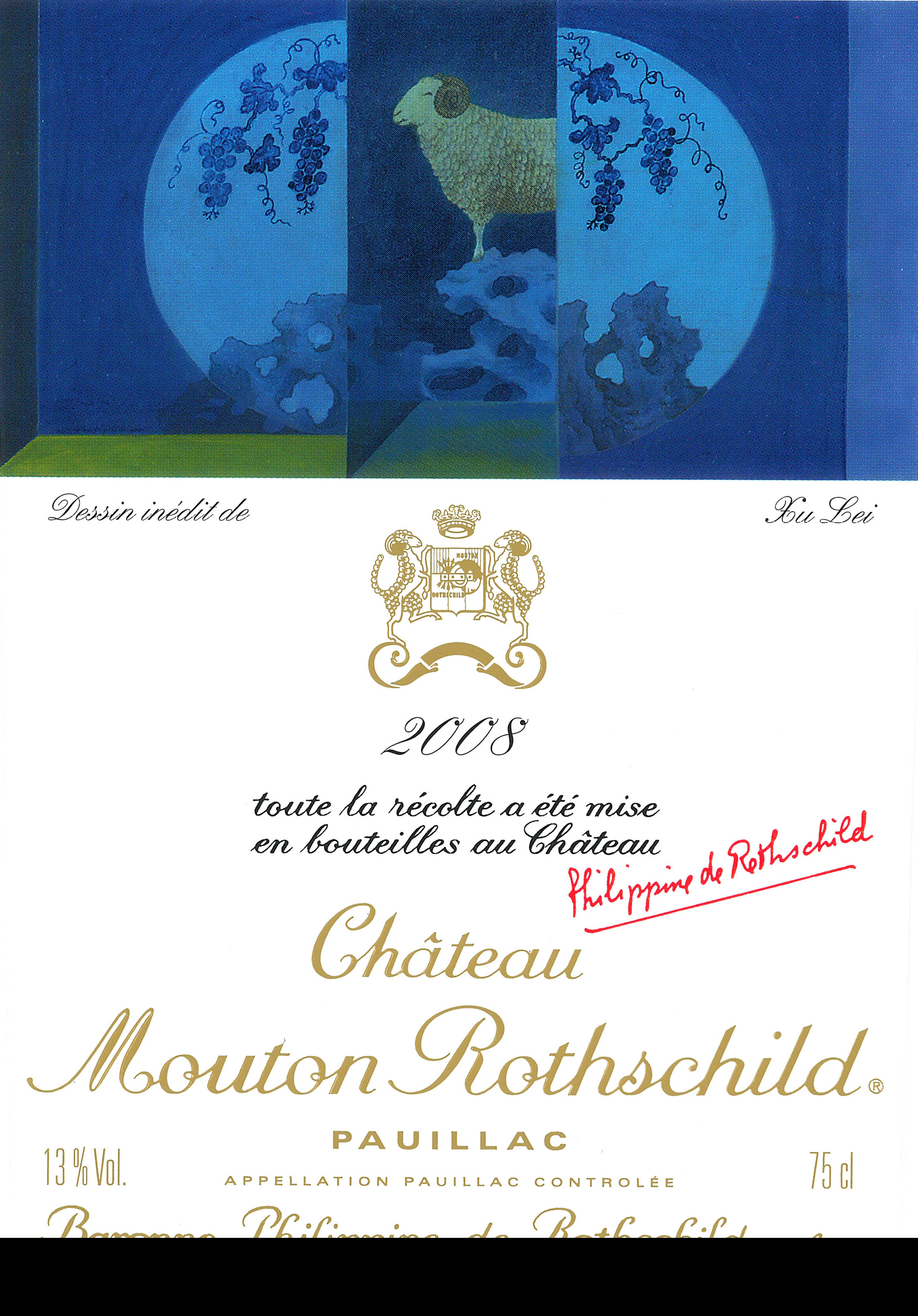 Chateau Mouton Rothschild label