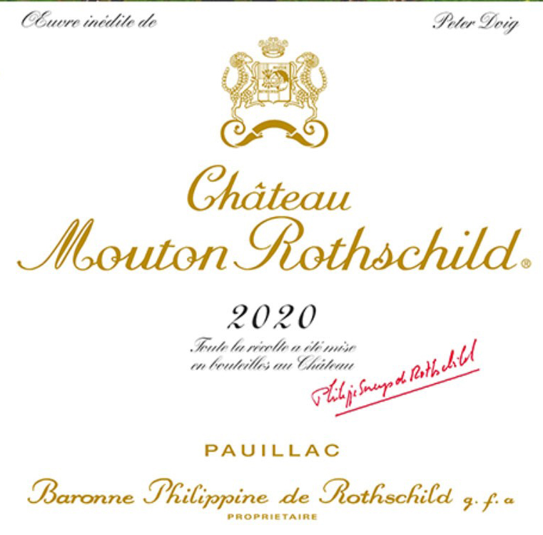 Chateau Mouton Rothschild label