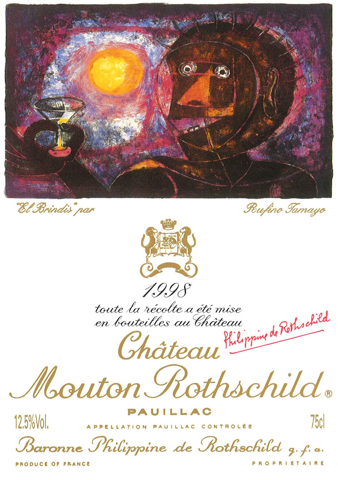 Chateau Mouton Rothschild label