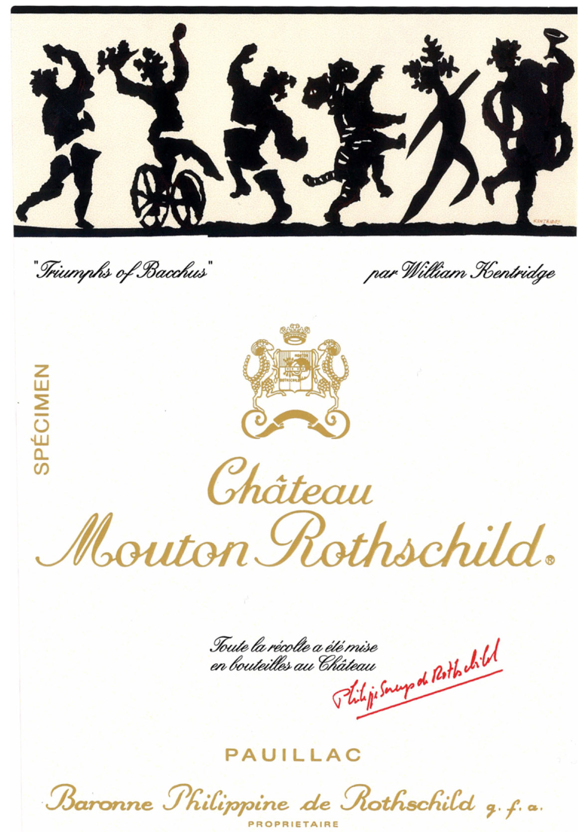 Chateau Mouton Rothschild label