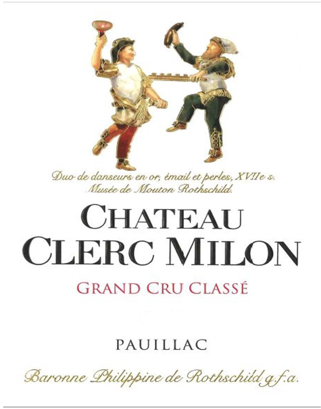 Chateau Clerc Milon label