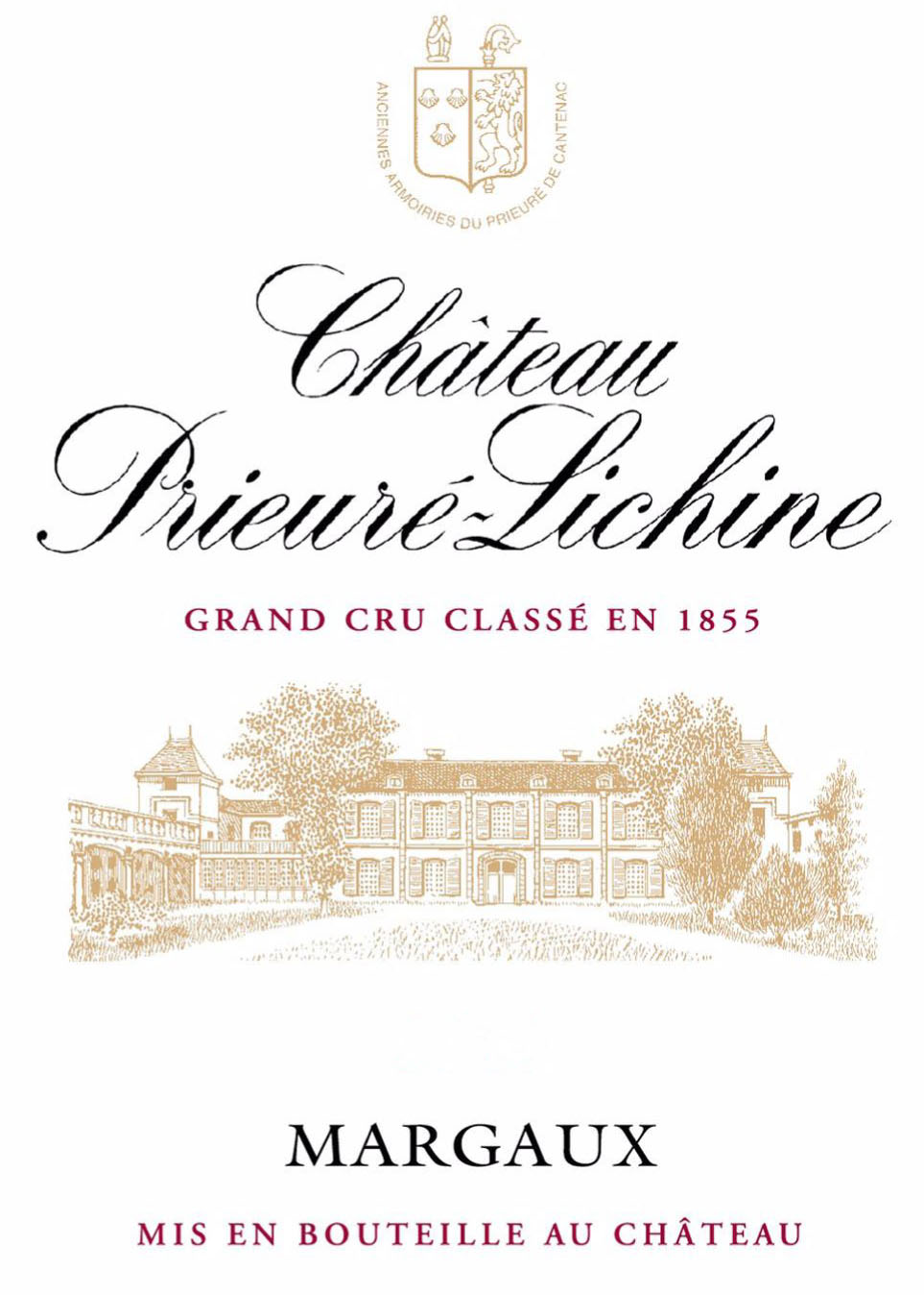 Chateau Prieure-Lichine label