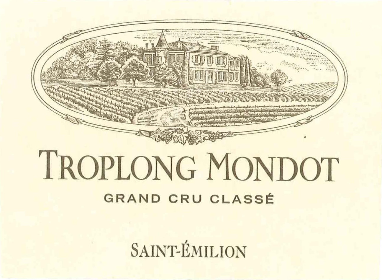 Chateau Troplong Mondot label