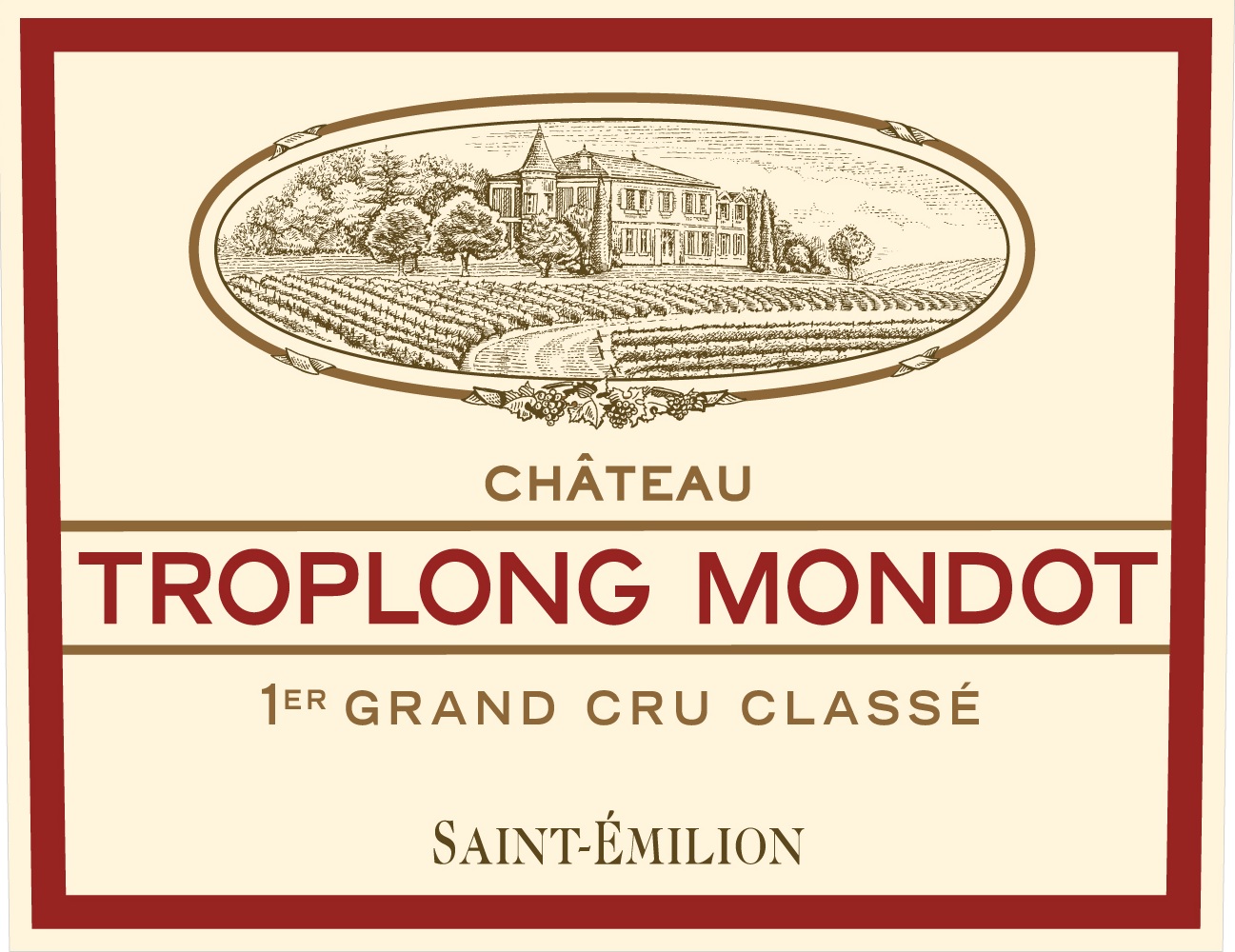 Chateau Troplong Mondot label