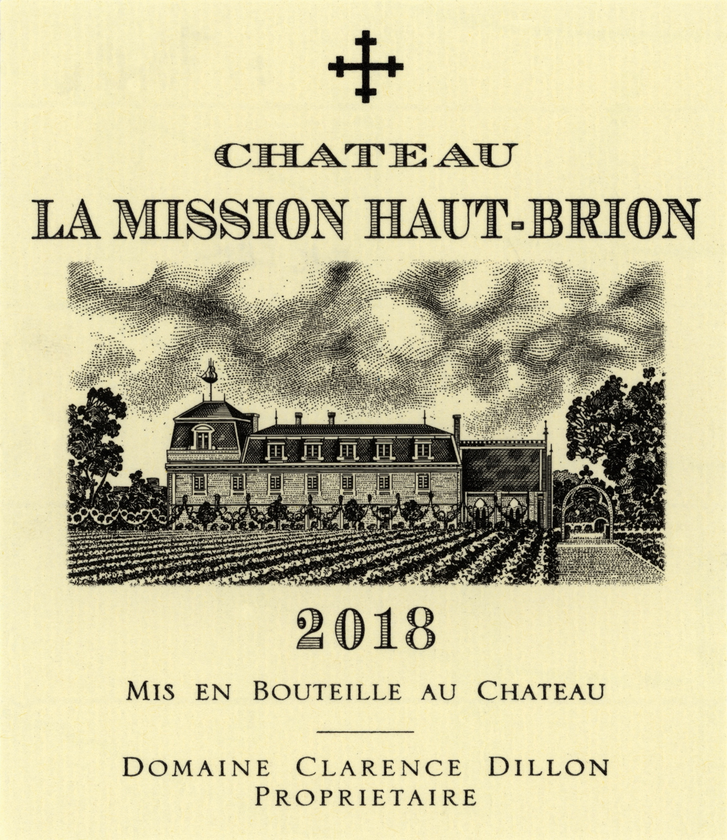 Chateau La Mission Haut-Brion label