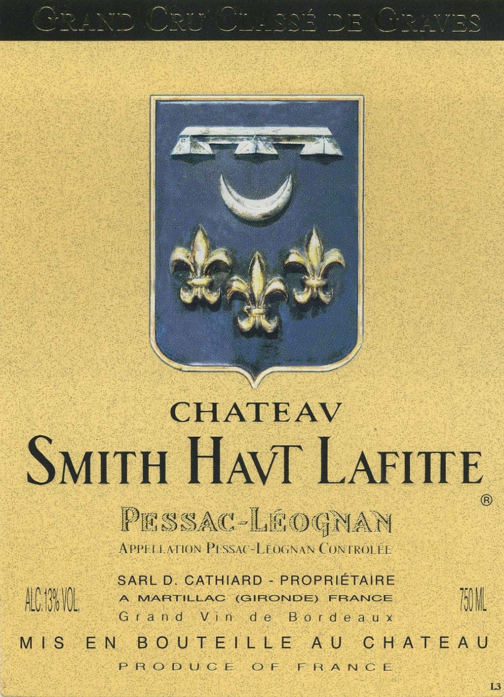 Chateau Smith Haut Lafitte Blanc label